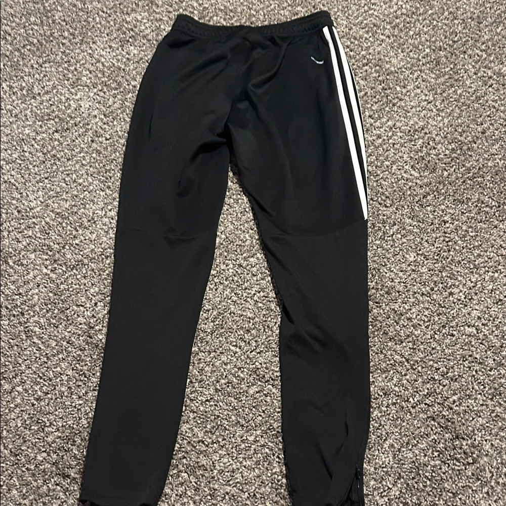 Adidas Black Striped Joggers - size small - Picture 4 of 5